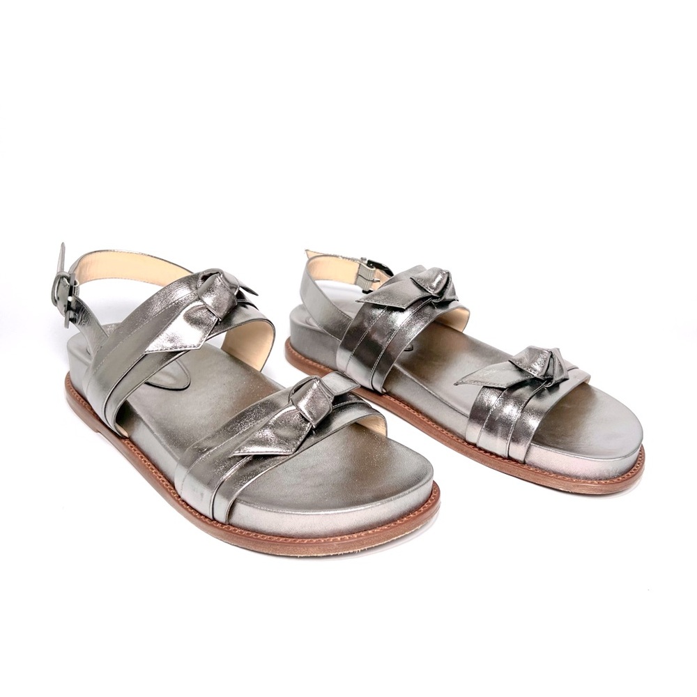 Alexandre Birman Clarita Sport Sandal Metallic Graphite Size 9